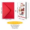 10PCS Cute Cartoon Christmas Greeting Cards Set with Envelopes, Large Size Xmas Cards for Holiday Wishes & Gifts