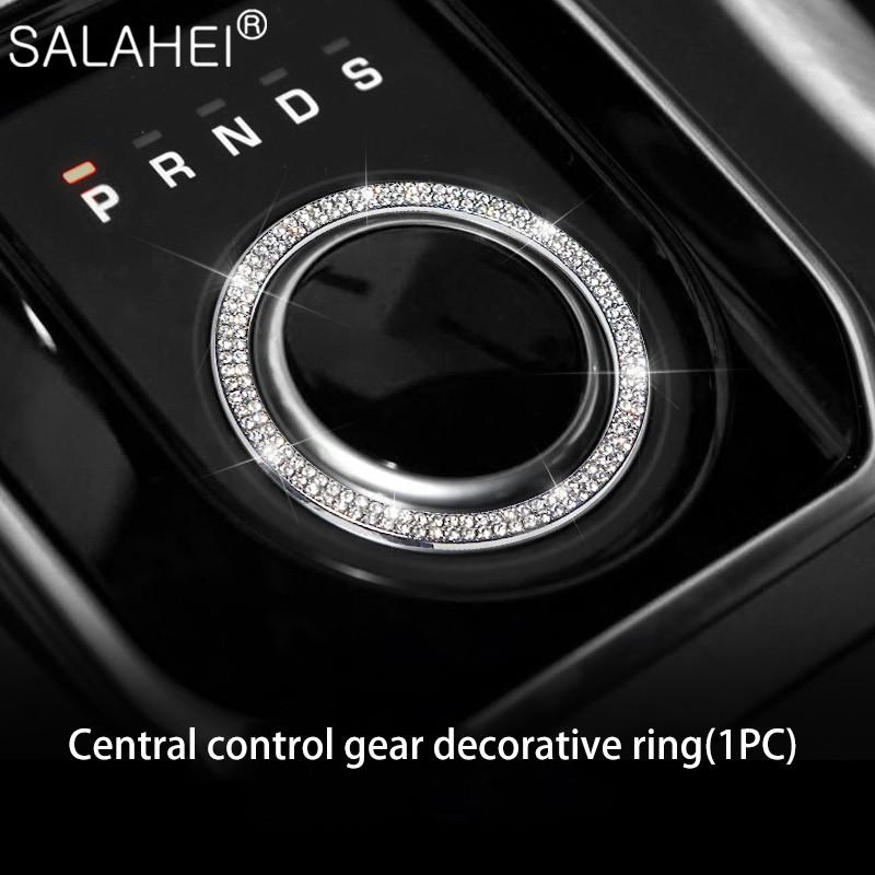 Автомобильные хрустальные стразы, внутренняя наклейка на руль, мультимедийные ручки для Land Rover Range Rover Evoque 2014-2018