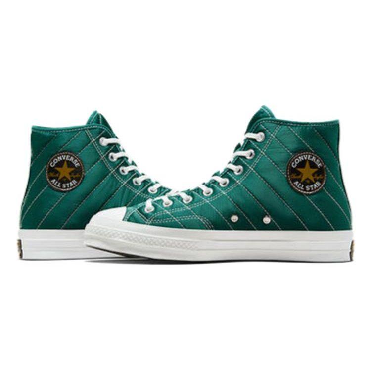 Converse Chuck 70 Универсальные Простые Прочные Дышащие Высокие парусиновые кеды Унисекс Кроссовки Зеленые A05607C
