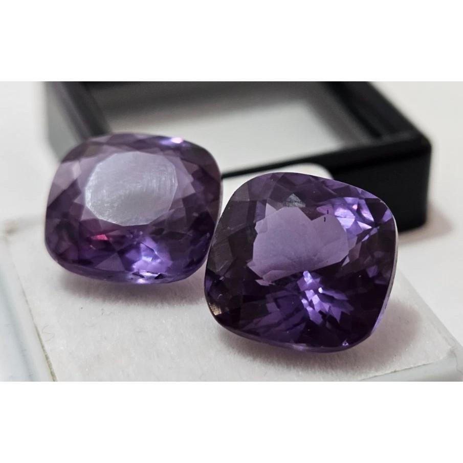 Natural Alexandrite Color Changing Cushion Cut 19+ Ct Pair Beautiful Gemstone