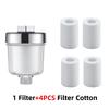 Bath Filter Transparent Bathroom Filtration System Water Outlet Purifier Kits Shower Household Filter PP Cotton High Density
