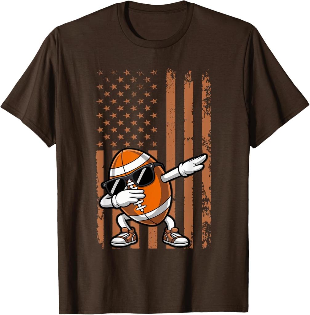 Graphic Football Retro American Football Dab Dance Unisex T-Shirt