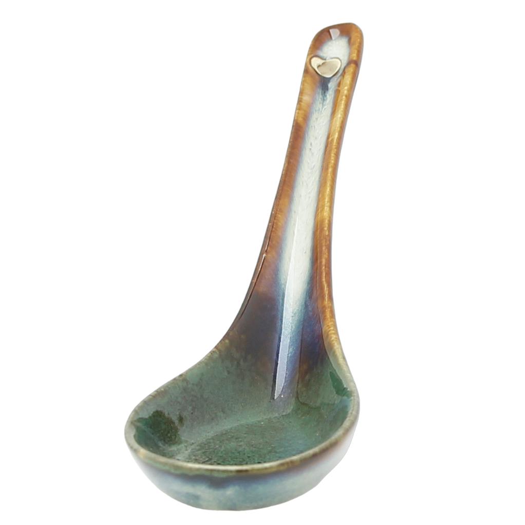 CERAMIC RAMEN SOUP SPOON 15 ml. DINNER SPOON 16.5 CM