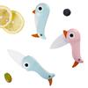 Penguin Creative Cartoon Ceramic Knife Folding Knife Fruit Knife Kitchen Knife Portable  Small Knife Peeling Knife