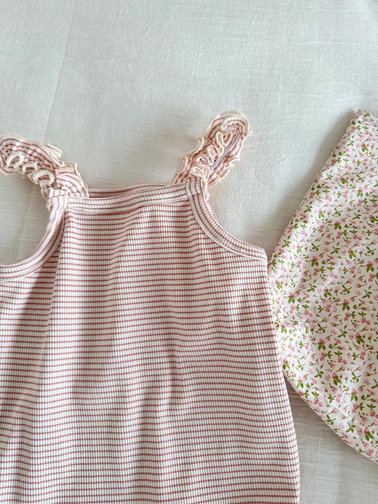 Летняя трикотажная майка в корейском стиле для маленьких девочек - Универсальная и яркая