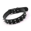 Punk Style Dog Collar with Spikes PU Leather Adjustable Studded Spiked Dog Collar Rivet Pet Collar