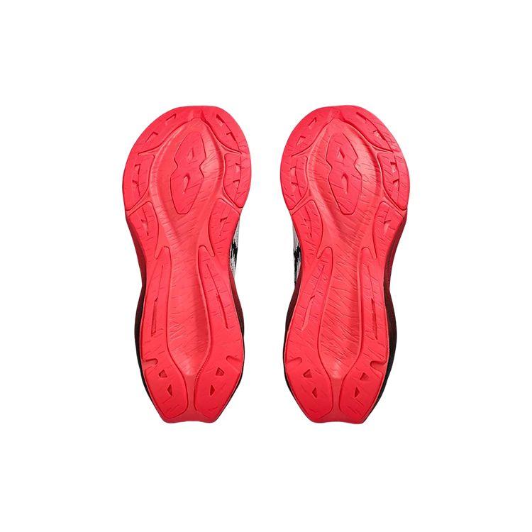 Asics Novablast 3 Белые Черные Электрические Красные Мужские Кроссовки 1011B458-104