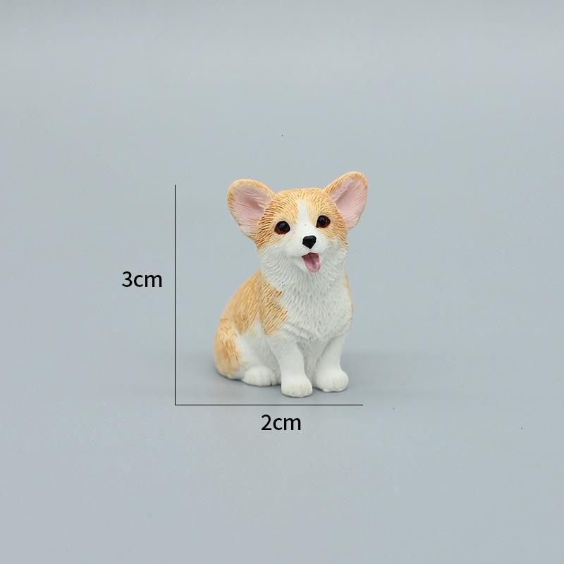 Изысканная мини-корги полимерная кукла аксессуары для украшения автомобиля украшение интерьера автомобиля милый подарок щенок для столешницы
