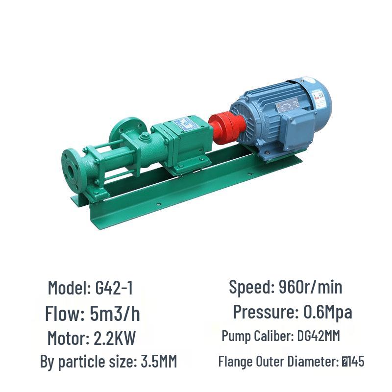 G-type Stepless Speed Regulation Single Screw Pump for Industrial Chemical and Sewage Treatment
