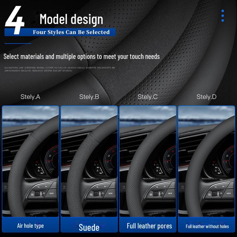 Новая кожаная оплетка руля Geely: Совместимо с Emgrand S, Boyue X, Xingyue L, Binyue, Xingrui, Haoyue, X6 - Ультратонкий дизайн