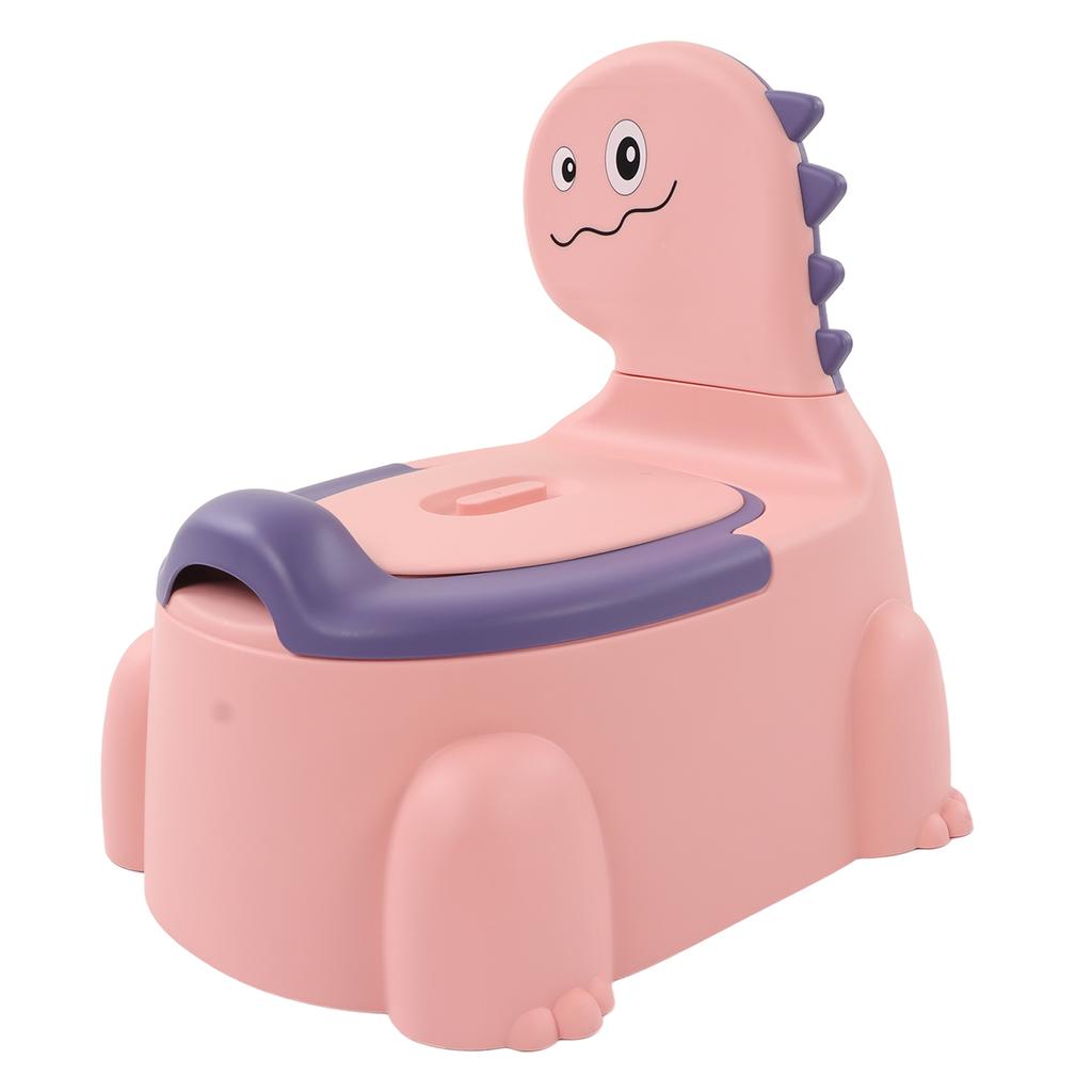 Baby Potty Thickening Ergonomic Modern Cartoon Dinosaur Training Potty Toilet with Rubber Base for