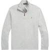 Polo FW22 Small Pony Logo Embroidered Half-Zip Knit Long Sleeve Sweatshirt Men Sweatshirt Gray 710743633-003