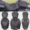 Fits Harley CVO Street/Road Glide, Road King Models 2009-2021; Modified Double Light Front/Rear Seat Cushions.
