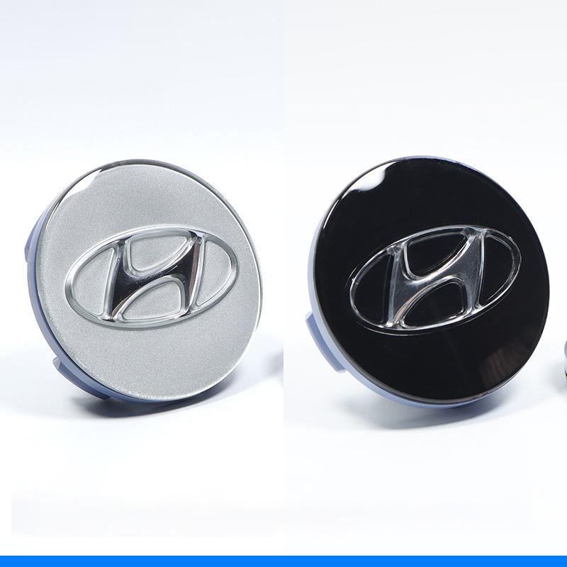 4 шт. Наклейки-эмблемы на центральные колпачки ступиц колес автомобиля Для Hyundai HB20 KONA i20 i10 IONIQ Elantra Palisade Sonata Grandeur Аксессуары