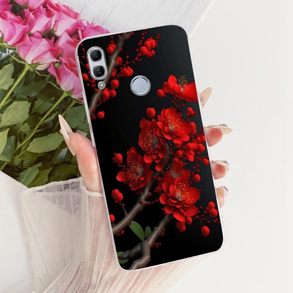 For Honor 10 Lite Case Transparent Cute Cat Fashion Butterfly Funny Painted Casing For Honor 10Lite HRY-LX1 HRY-LX2 Cover