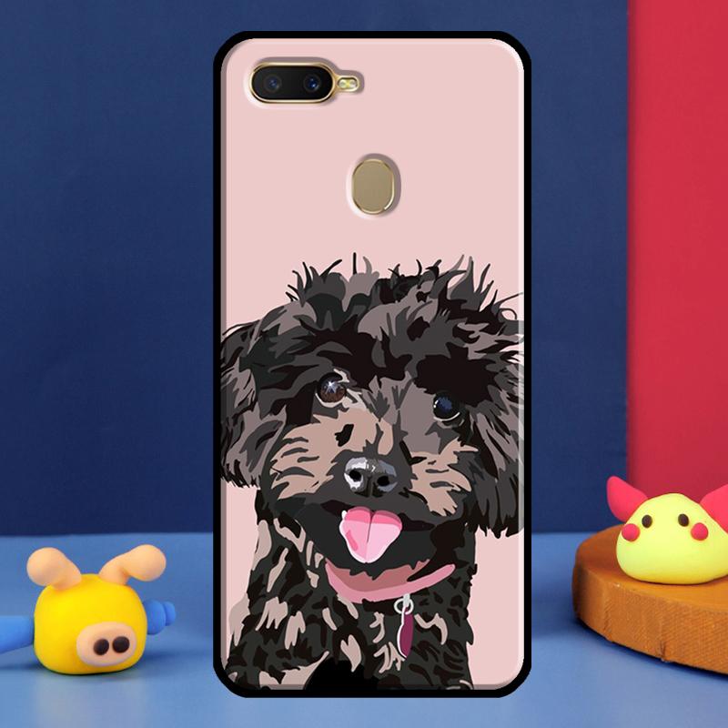 Чехол Мультяшная Собака Пудель Для Oppo A91 A5 A9 A16 A76 A96 A58 A78 A98 A52 A72 A74 A94 A54 S A57 A77 A15 A17