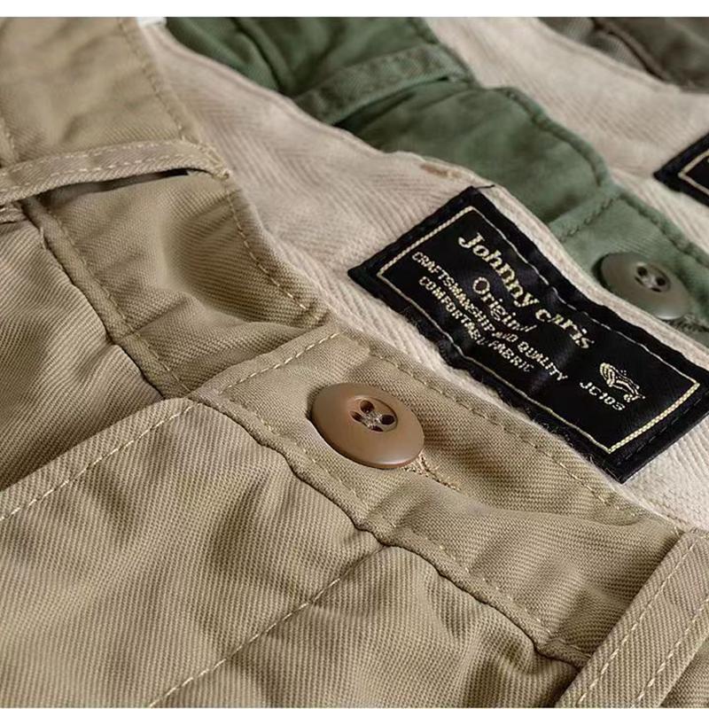 Embroidered Summer New Casual Shorts, Men's Textured Slim Fit Trend, Two-piece Pants, Men's Versatile Straight Tube Workwear, Two-piece Pants