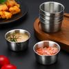 Маленькая чашка для соуса Рамекин из нержавеющей стали Чаша для макания соуса Мини-чашка для пудинга и приправ для кухни, ресторана, кемпинга, вечеринки барбекю, морепродуктов