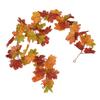 Декоративная искусственная кленовая гирлянда Осенняя гирлянда из листьев Украшение День благодарения Хэллоуин Искусственный клен