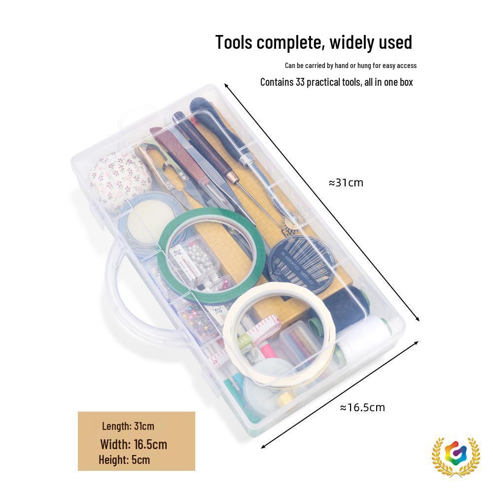Набор инструментов для драпировки модного дизайна: Малярный скотч, Установочные штифты, Подушечка для иголок, Шило, Пинцет и Линейка.