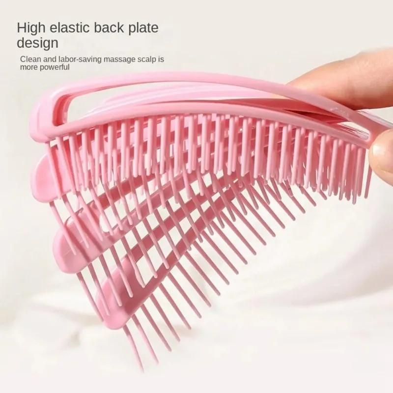 Hair Brush Octopus Hairbrush Pink Massage Detangler Brush For Curly Hair Thick Hair Care Hairbrush Styling Tools