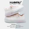 Туфли на платформе белые женские ZHQ6130 весенние женские туфли маленькие универсальные повседневные туфли на желеобразной подошве