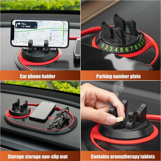 Все на 1 360 градусов, вращающийся нескользящий держатель для телефона, автомобильный противоскользящий коврик, кронштейн, силиконовый коврик для приборной панели, липкий кронштейн для телефона, коврик для автомобильной приборной панели
