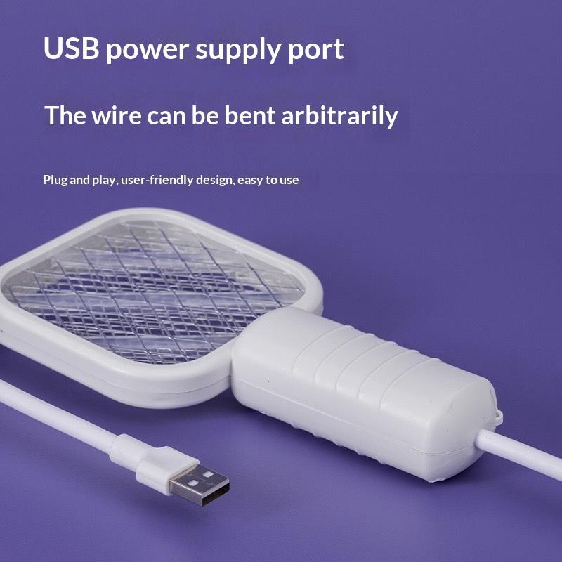 Летняя USB УФ-лампа Ловушка-мухобойка Портативная лампа-убийца Электрический мини-уничтожитель мух и насекомых Для спальни На улице
