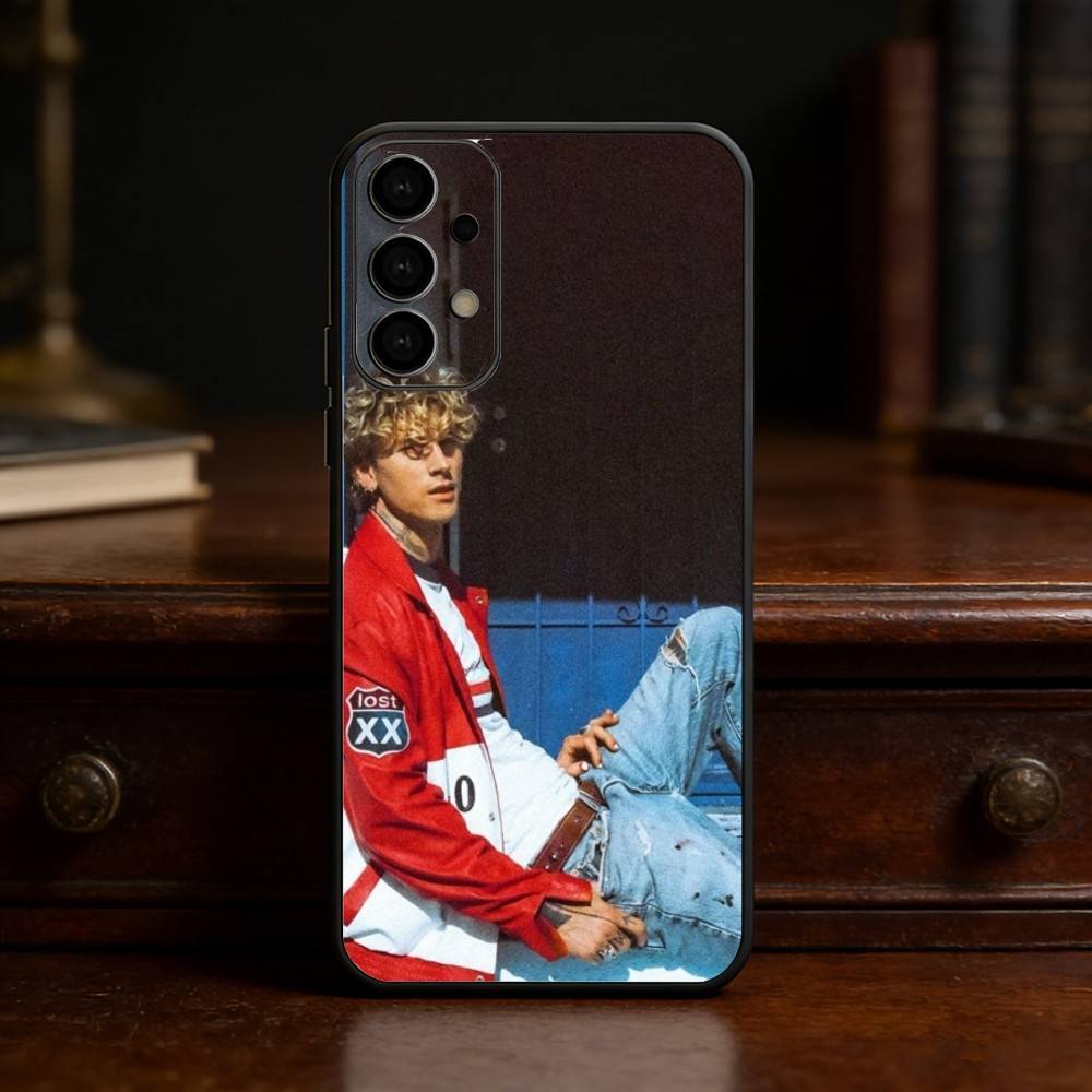 Чехол для телефона MGK LOST A-AMERICANA Для Samsung S25, S24, S21, S22, S23, S30, Ultra, S20, Plus, Fe, Lite Черный корпус