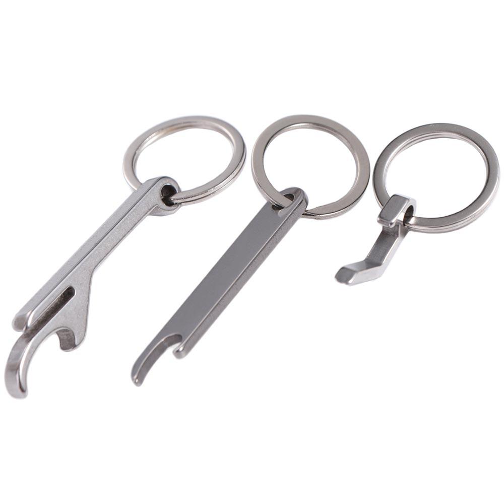 Металлический брелок-открывалка для пива из нержавеющей стали, портативные кухонные гаджеты