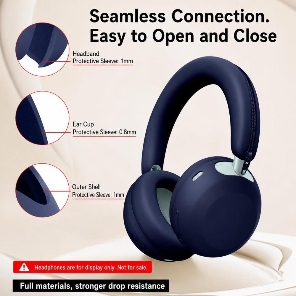 Silicone Headphone Cover Dustproof Headband Protector Headbeam Sleeve for Anker Space 2 Gaming