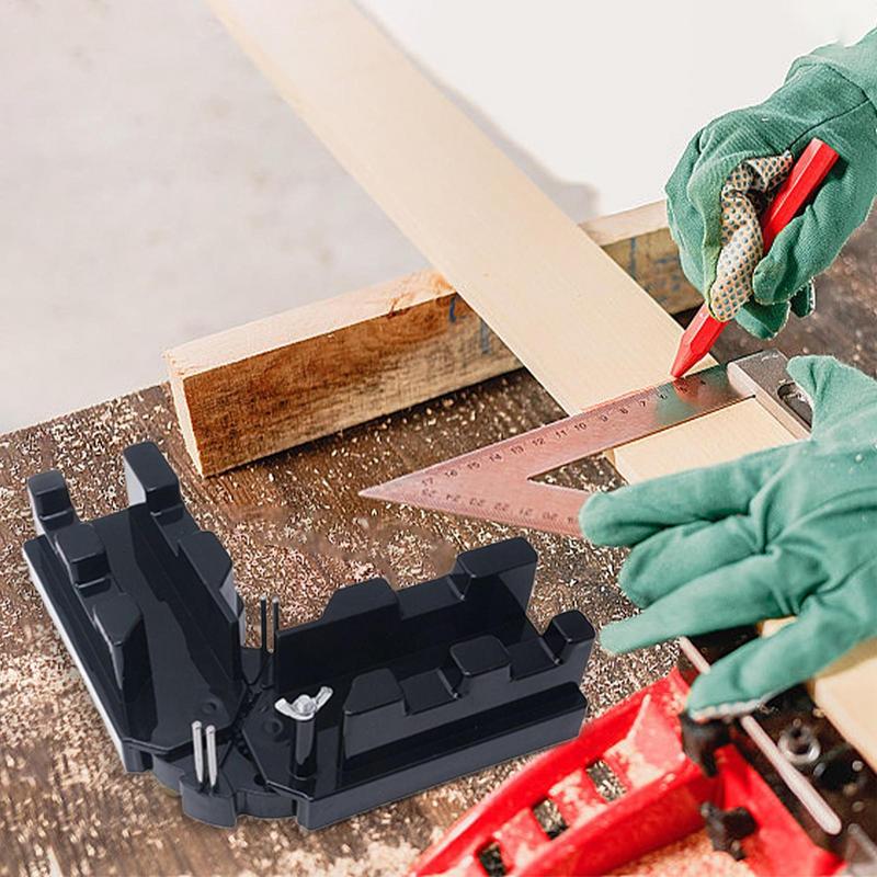 Инструмент для измерения углов и резки 2-в-1 Угломер и стусло Противоскользящий угломер и стусло для деревообработки и столярного дела