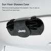1Pc Easy Install Suede Car Sunglasses Holder Clip for Jeep Renegade Wrangler JK Grand Cherokee Compass Patriot Auto Accessories