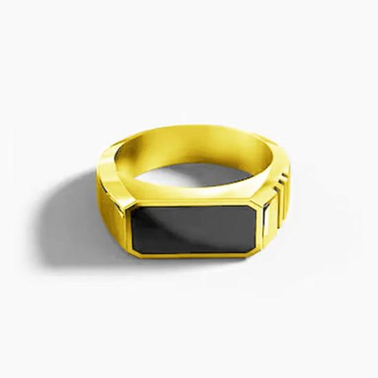 Кольцо Yousheng Retro, контрастный цвет, полированный сплав, шестигранная поверхность, простой стиль, разные размеры, антикоррозийное, легкое, ювелирное украшение на палец