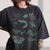Retro Insect Line Art T-Shirt, Garden Creatures Graphic Tee, Nature Lover Apparel