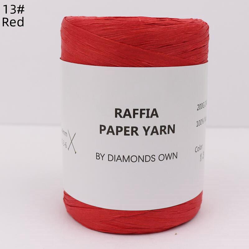 240M Natural Fiber Paper Summer DIY Hand Knitting Crochet Hat Bag Knitting Yarn Home Decoration