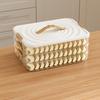 Sealed Wonton Storage Box Plastic Food Egg Frozen Box Food Freezer Storage Box  Kitchen