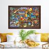 Tenyo in Pure White Jigsaw Puzzle Disney Winnie the Pooh Story Stained Glass Includes Service Card (Tenyo) [Made Japan] 1000-Piece (51x73.5cm)