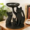 Черная кошка, поднос для украшений, настольный поднос для хранения украшений, декоративные предметы для украшения и хранения на рабочем столе дома, хранение косметики