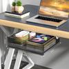 1PC Office Closet Under The Table Storage Drawer Slide Out Self-adhesive Drawer Storage Box Hidden Household Items