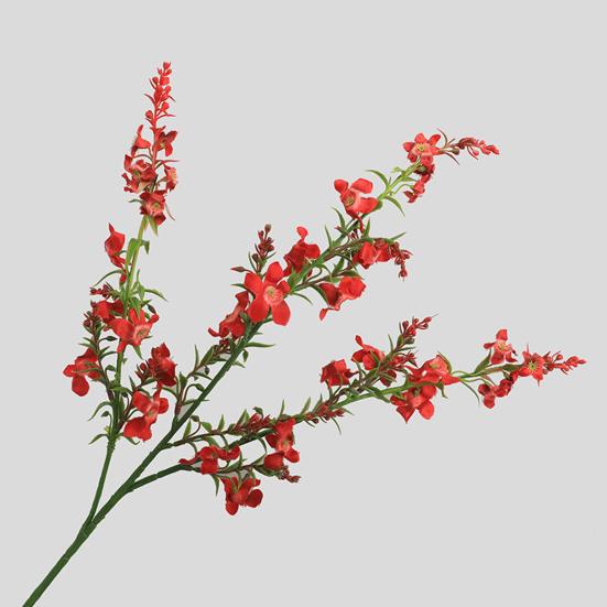 Многофункциональный цветок с 3 головками, искусственный шелковый цветок, домашние реалистичные искусственные мятные цветы для свадьбы