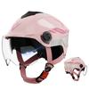 Motorcycle Open Face Helmet Eye And Face Protection Dual Lens Ventilation And Noise Reduction Stylish Half Helmet For Motorbike