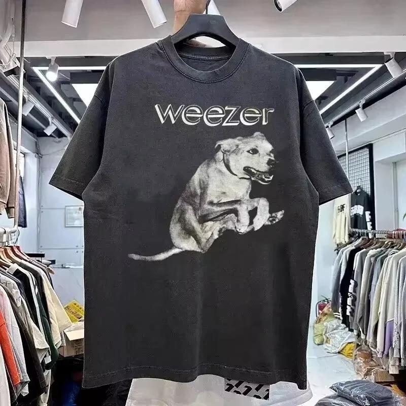 2026 Weezer Raditude Футболка с собакой Черная Графическая Короткий рукав Унисекс Футболка Репринт Мужчины Инс Y2k