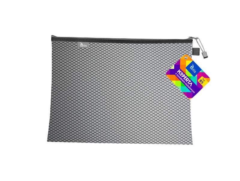 Envelope with metal zipper. B5 black