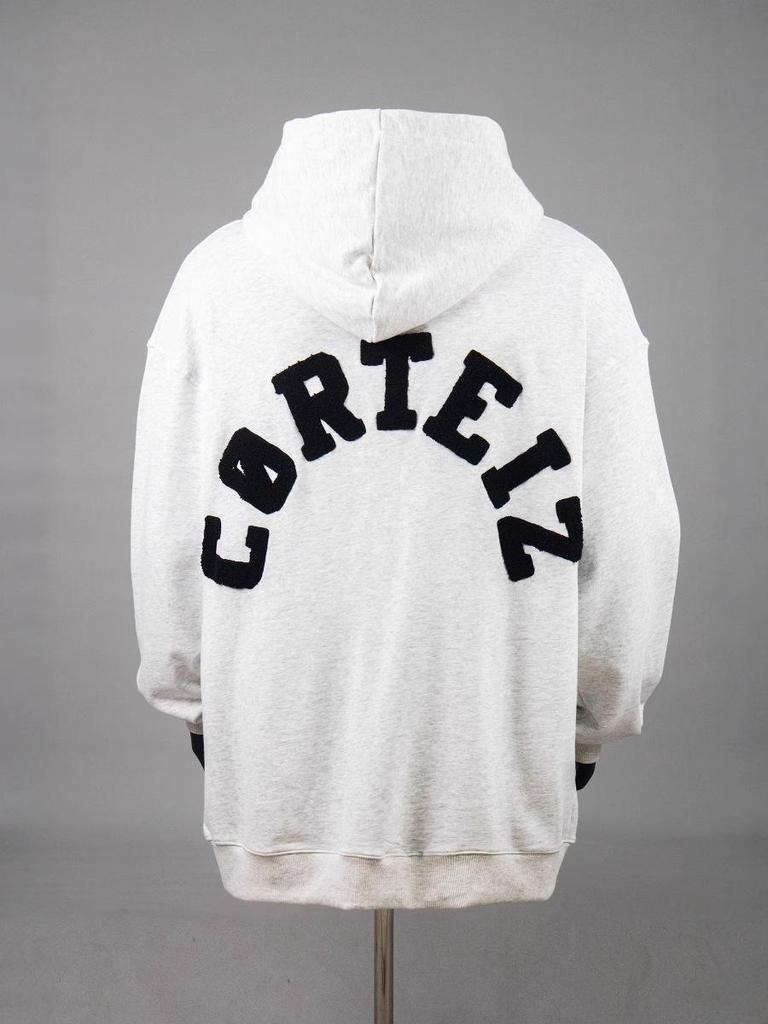 Corteiz Vibe Мужской Британский Хип-Хоп Вышитый Худи на Молнии и Куртка Модный Спортивный Комплект