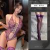 Sexy neck free lace onesie waist perspective temptation empty tight sexy lingerie women