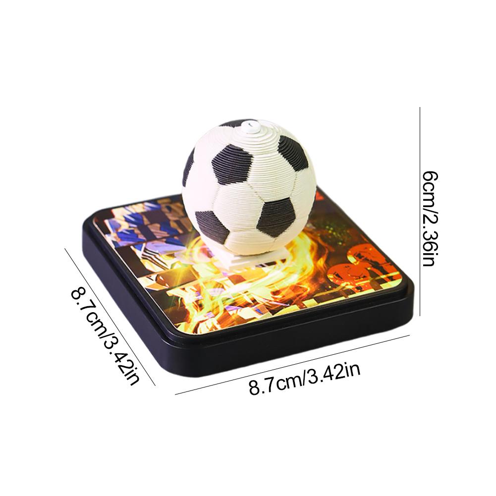 2025 Time Piece Calendar with LED Light and Pen Holder 3D Calendar Paper Carving Art Memo Pad Notepad Novelty Gift