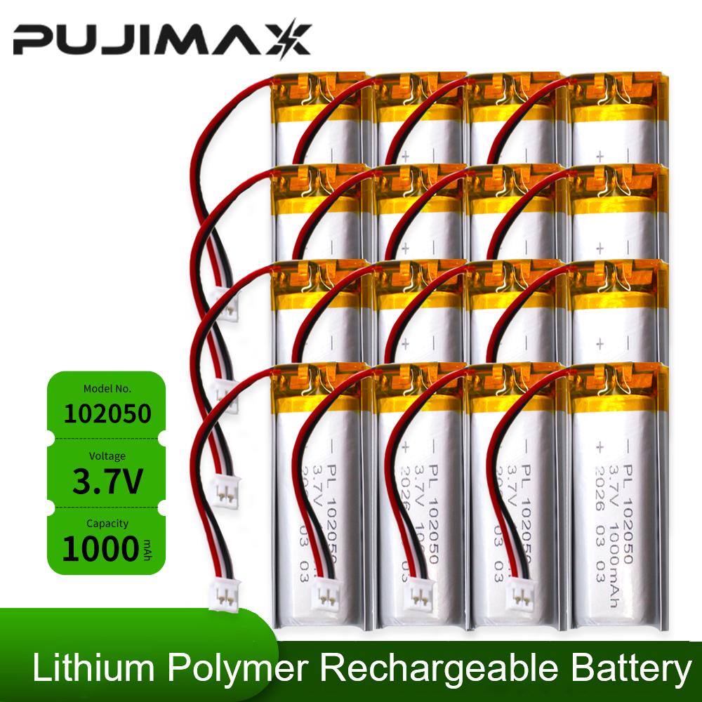 PUJIMAX 102050 3,7 В 1000 мАч Li-Po элементы Литий-полимерный перезаряжаемый аккумулятор для MP3 GPS Прибора для красоты GPS Светодиодного света с платой PCB