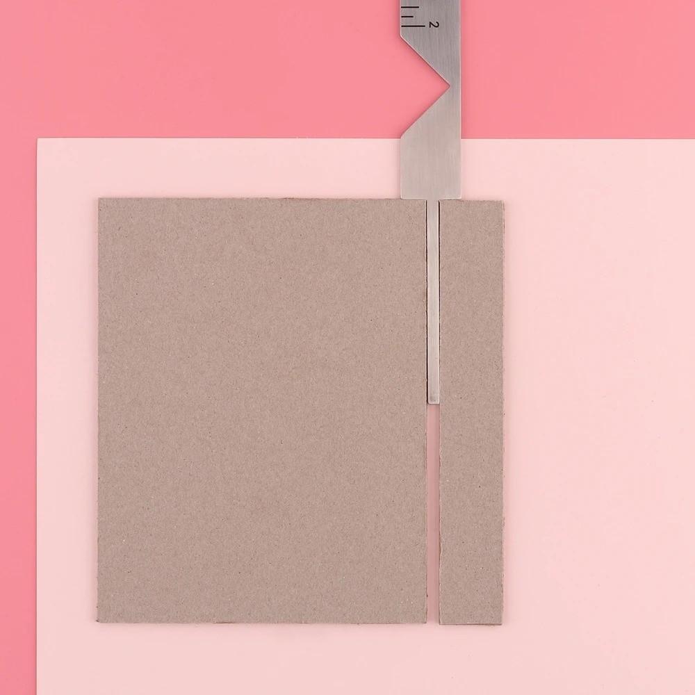 Multi-Function Book Cover Guide 5-in-1 Gauge Ruler Durable Book Cover Positioning Ruler