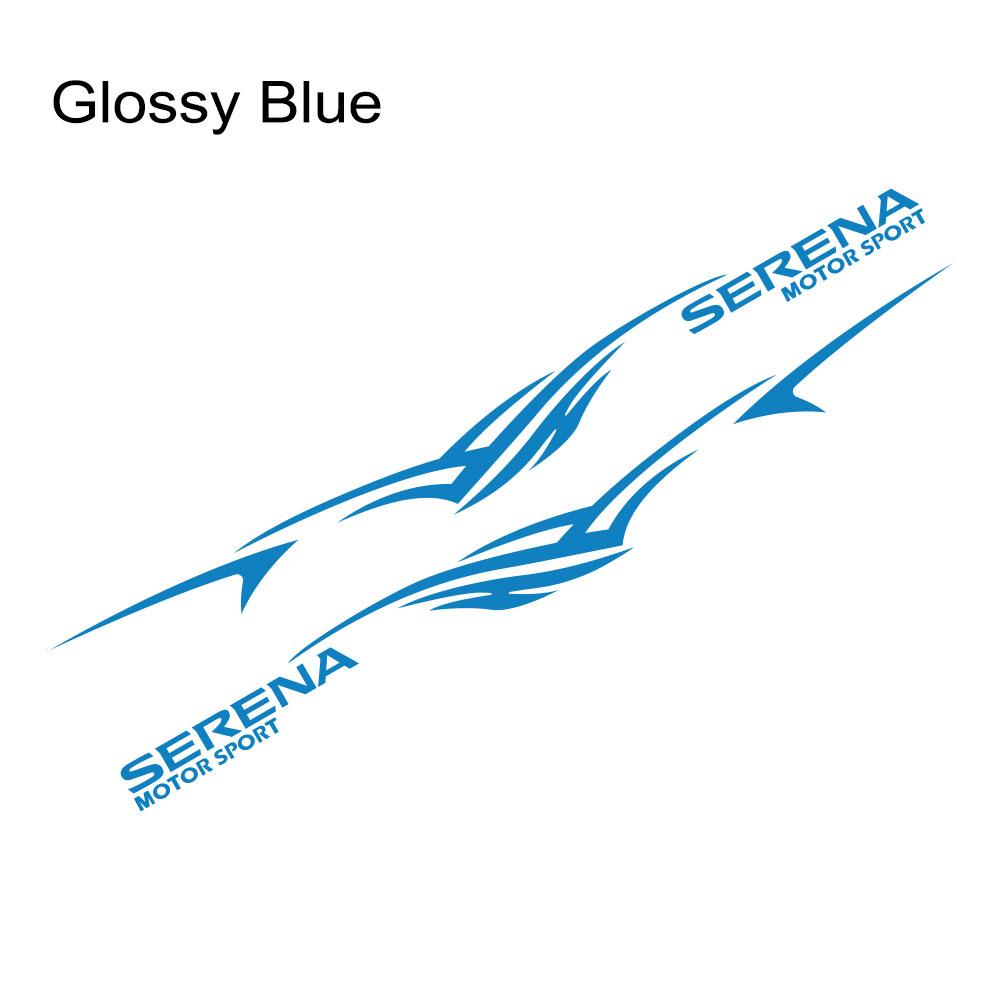 2 шт., наклейки на боковые двери автомобиля для Nissan Serena C23 c25 c26 c27, длинные полосы, автоспортивная графика, виниловые наклейки, тюнинг